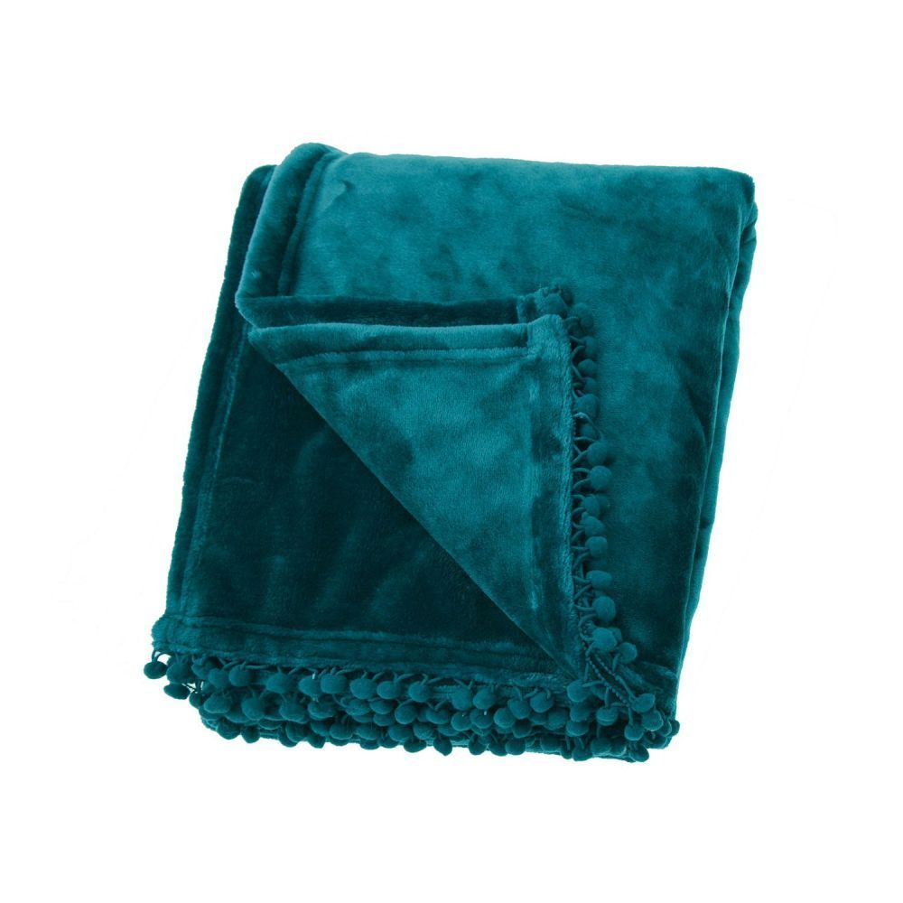 Walton & Co 170cm Turquoise Cashmere Touch Fleece Throw