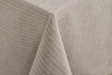 Walton & Co 130CM X 180 Boston Stripe Tablecloth Grey