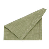 Walton & Co Olive 46cm Green Chambray Napkin (Set of 4)