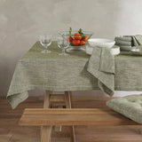 Walton & Co 130cm x 180cm Olive Green Chambury Tablecloth