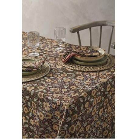 Walton & Co 130cm x 180cm Red Bloomsbury Tablecloth