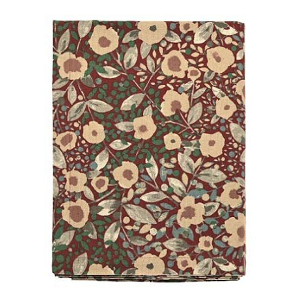 Walton & Co 130cm x 180cm Red Bloomsbury Tablecloth