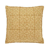 Walton & Co 43cm Saffron Martta Handblock Print Cushion