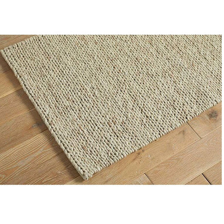 Walton & Co 60cm x 90cm Natural Plait Wool Rug
