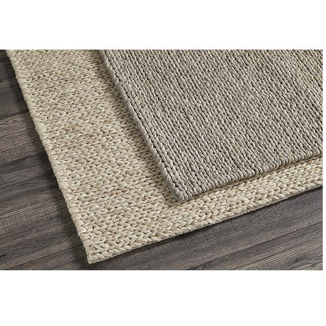 Walton & Co 60cm x 90cm Taupe Plait Wool Rug