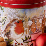 Grandma Wild's 300g Embossed Snowy Robin Biscuit Barrel
