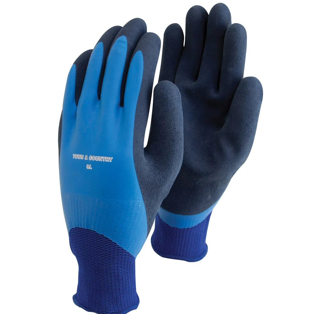Town & Country Blue Mastergrip Waterproof Gloves - Medium