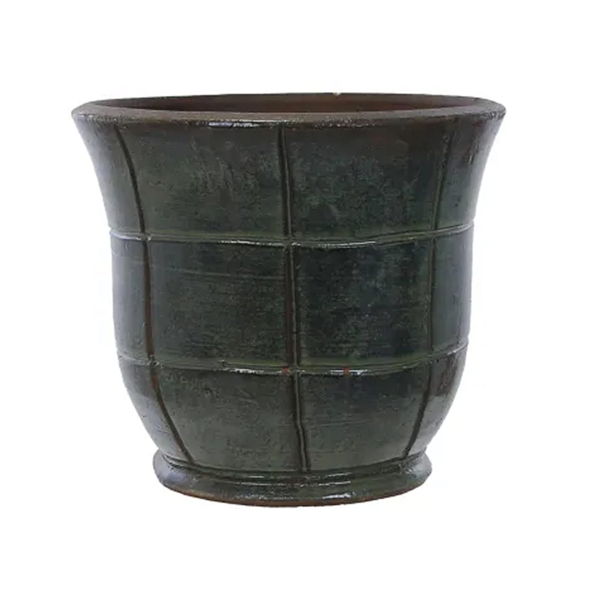 Woodlodge 22cm Green Chang Glazed Pot