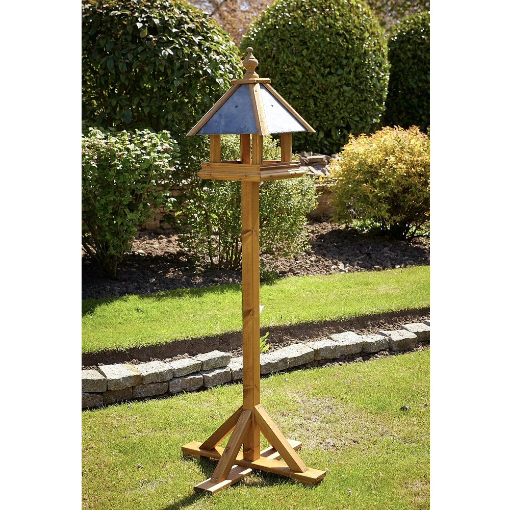 Tom Chambers 1.75m Bedale Slate Roof Bird Table – Old Railway Line ...