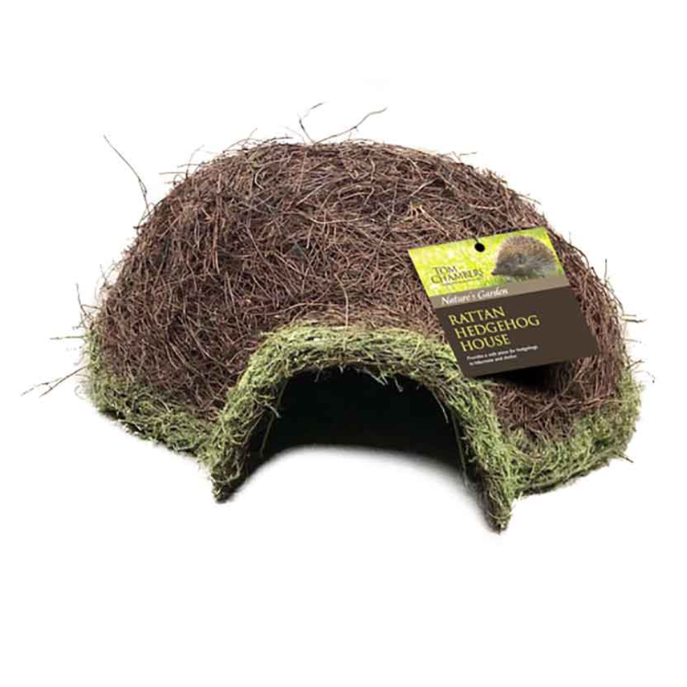 Tom Chambers 43cm Rattan Hedgehog House