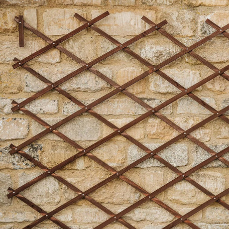 Gardman 1.8m x 0.6m Riveted Garden Trellis (Tan)
