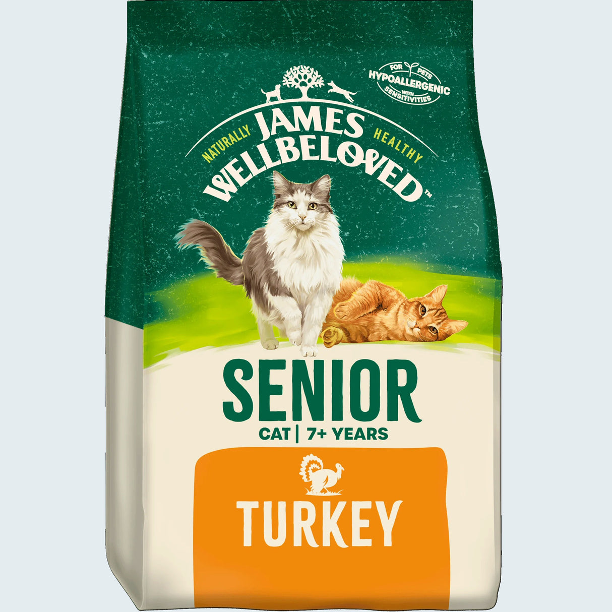 James Wellbeloved 1.5kg Senior Turkey and Rice Dry Cat Food