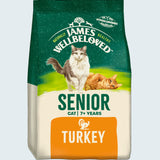 James Wellbeloved 1.5kg Senior Turkey and Rice Dry Cat Food