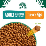 James Wellbeloved 1.5kg Turkey Adult Hairball Dry Cat Food