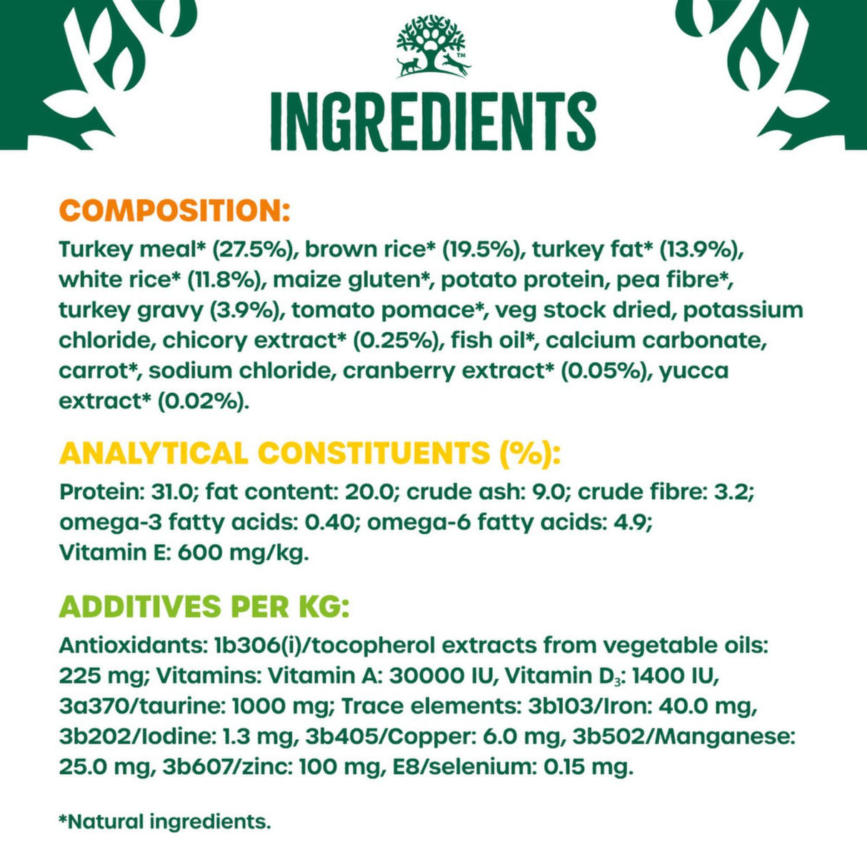 James Wellbeloved 1.5kg Turkey Adult Oral Dry Cat Food