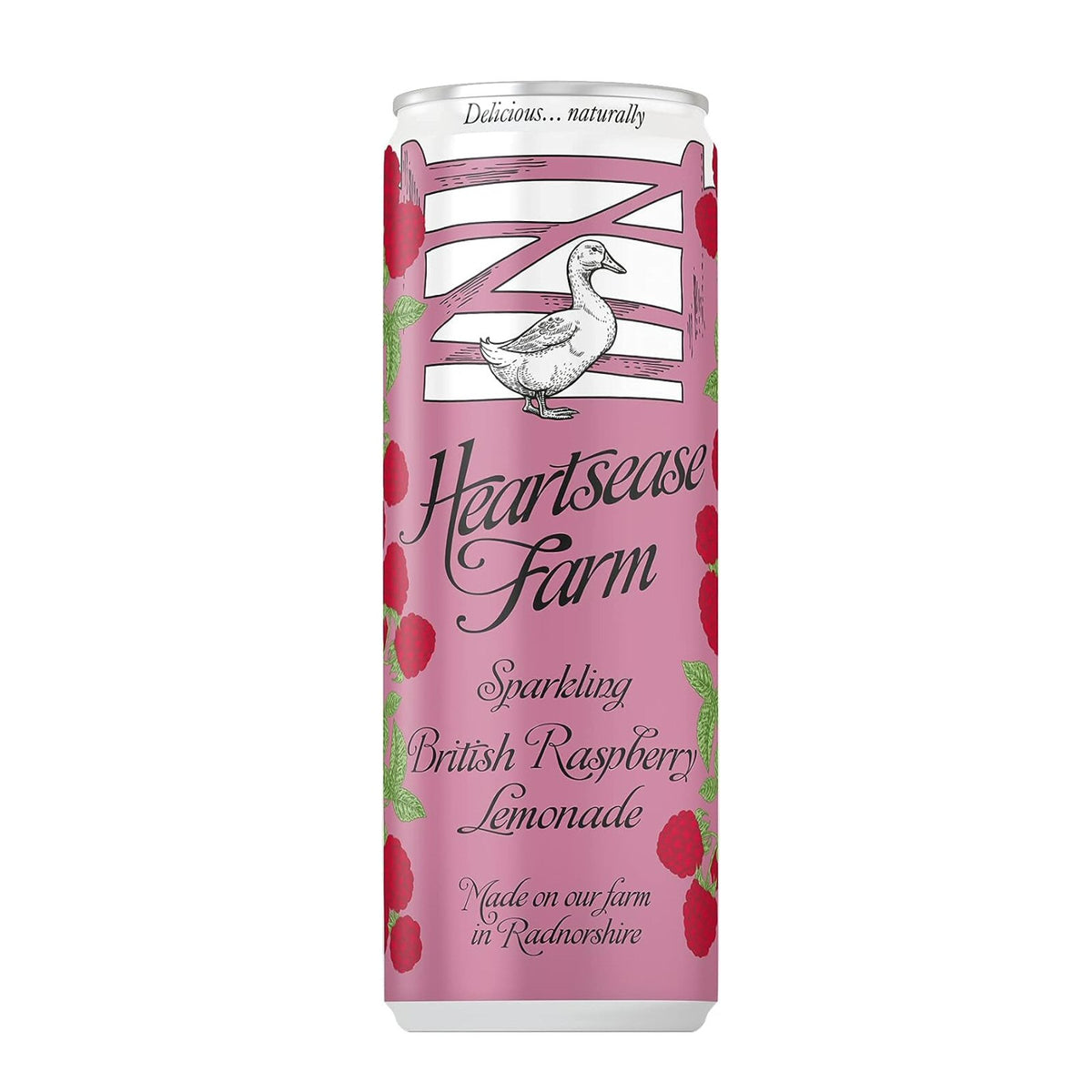Chase Farm Raspberry Heartsease Farm 330ml Raspberry Lemonade Can – Old Railway Line Garden ...