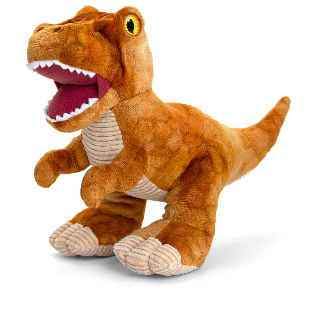 Keeleco 26cm Orange T-Rex Dinosaurs Soft Toy
