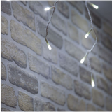 Snowtime 300 LED Ice White Connectable Icicle Lights (6m)