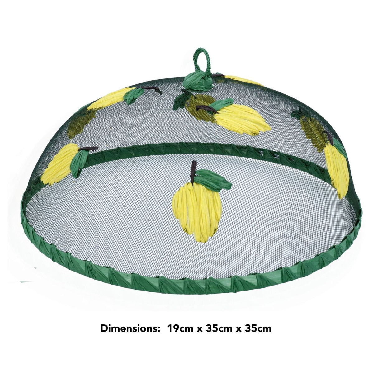 Gisela Graham 35cm Lemons Large Round Food Cover