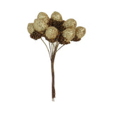 Gisela Graham 11cm Gold Glitter Acorn Pick