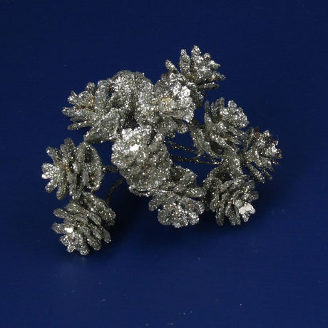 Gisela Graham 13cm Pale Gold Mini Cone Pick