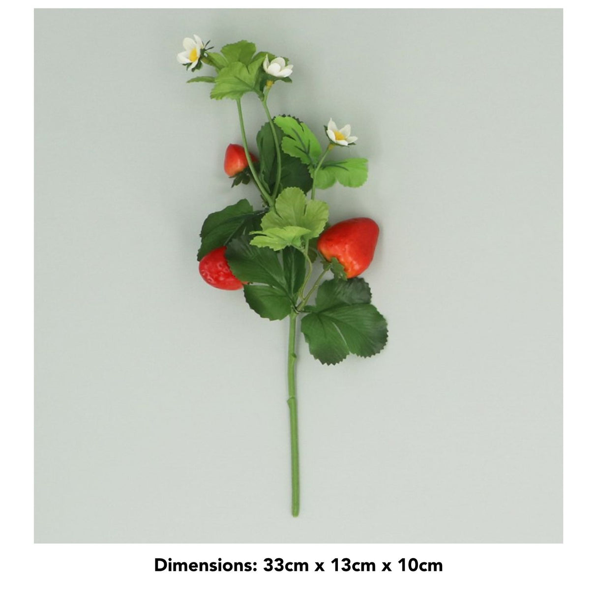 Gisela Graham 33cm Artificial Strawberry Stem