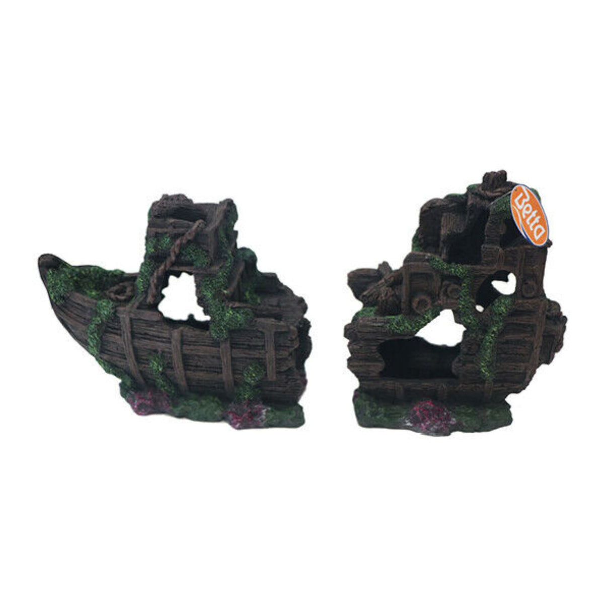 Betta Large Shipwreck 2-piece Aquarium Ornament