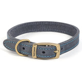 Ancol 65cm / 26" Timberwolf Blue Leather Dog Collar