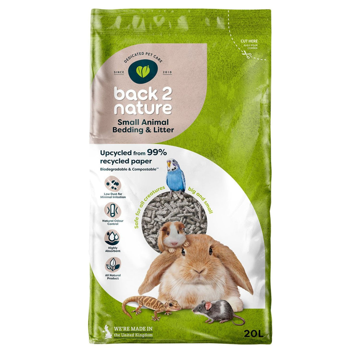 Back To Nature 20Ltr Small Animal Bedding