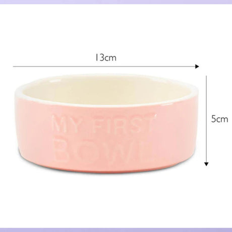 Scruffs My First 13cm Stonewar Bowl - Pink