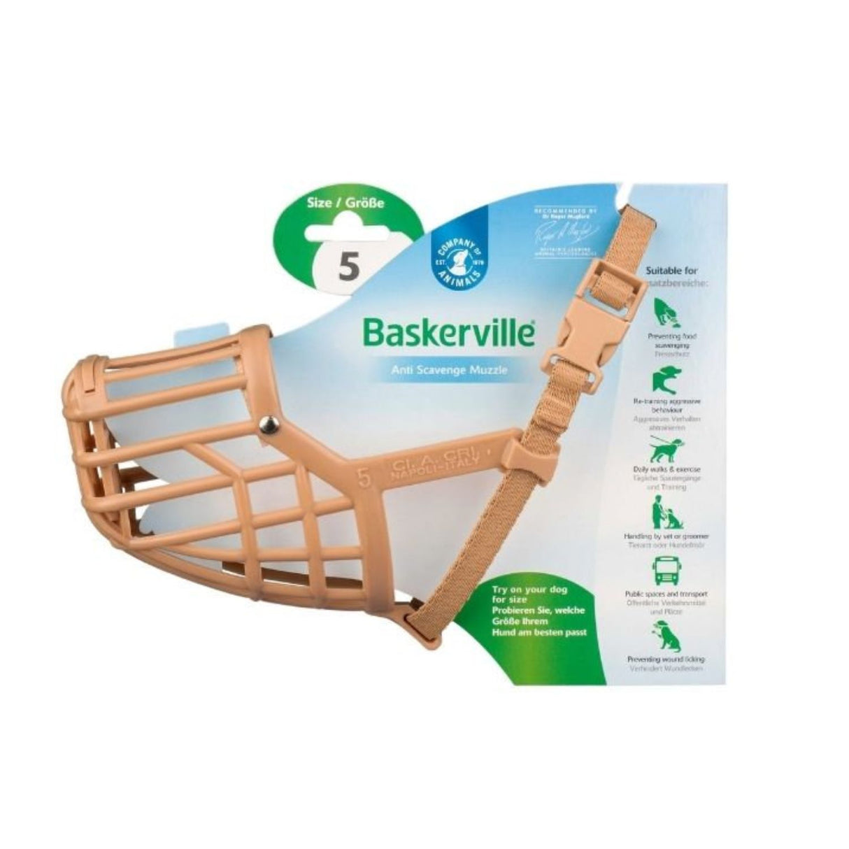 Baskerville Dog Muzzle Size 5