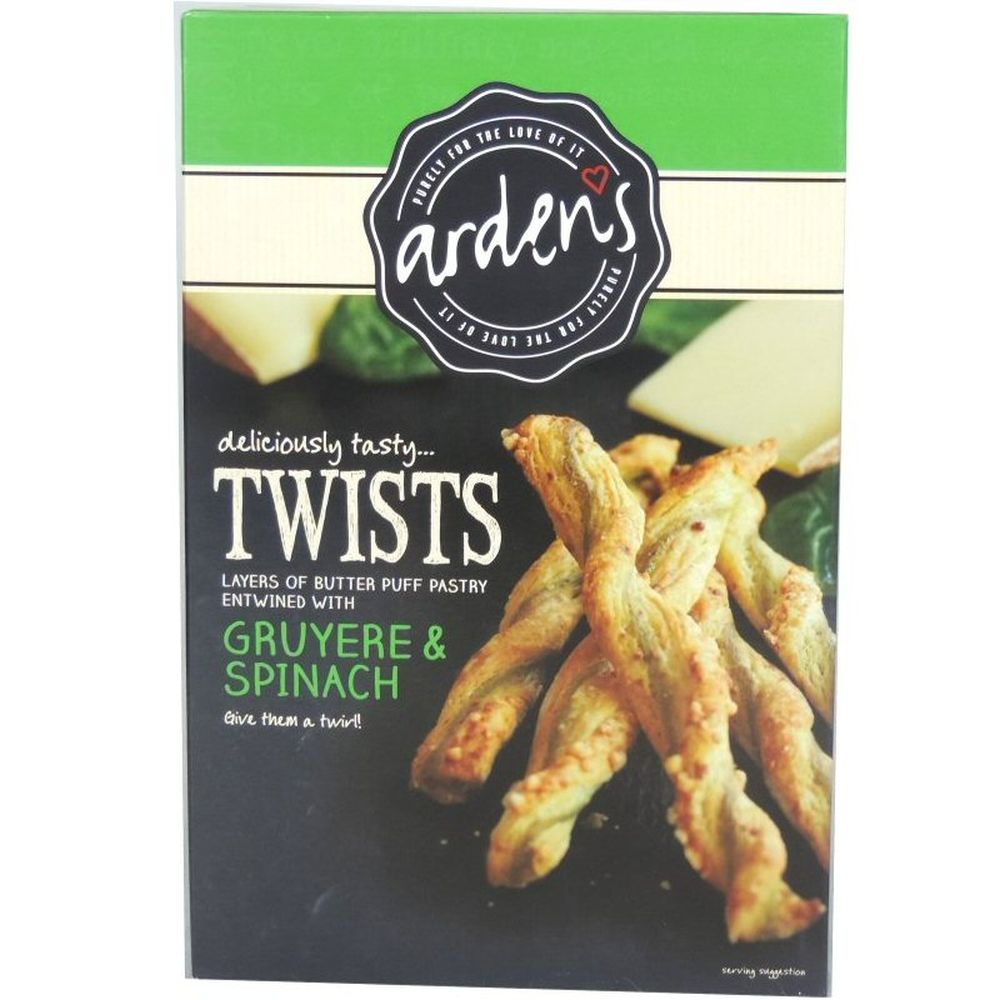 Arden's 100g Gruyere & Spinach Twists