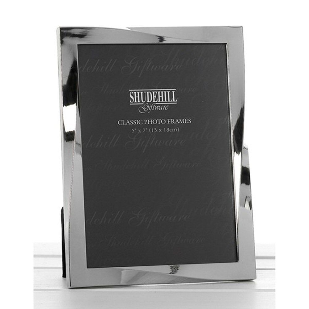 Joe Davies 5x7 Polished Silver Twist Photo Frame