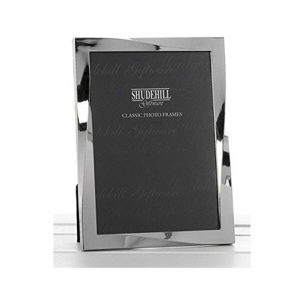 Joe Davies 6x8 Polished Silver Twist Photo Frame