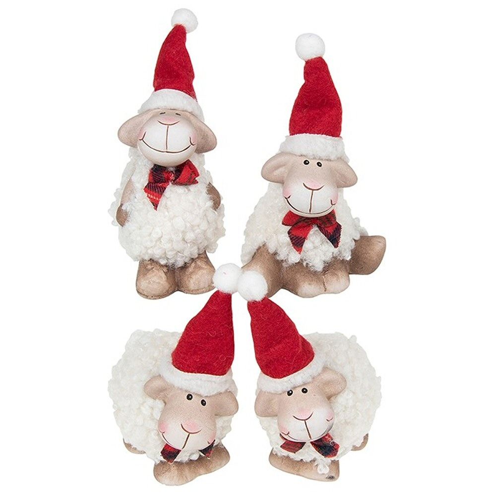 Joe Davies 12cm Christmas Woolly Sheep Ornament (Choice of 4)