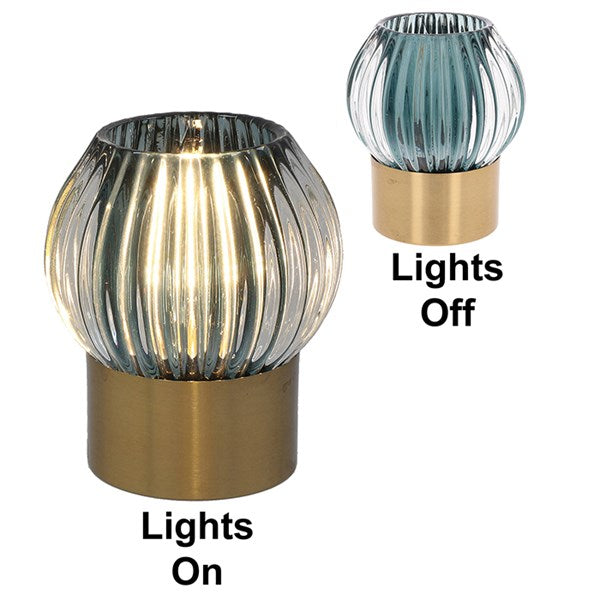 Luxe 11cm LED Lamp Lines Blue