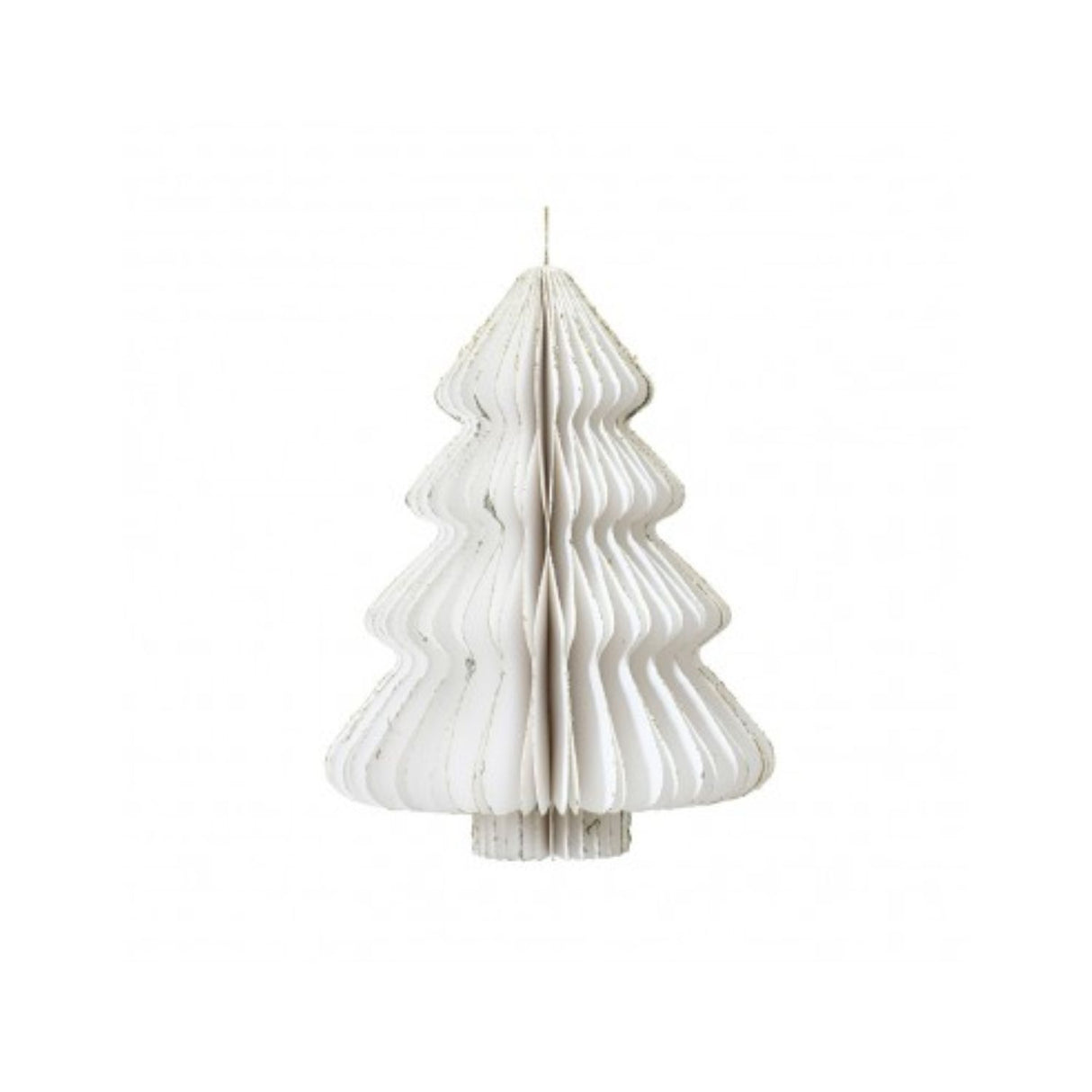 Decoris 40cm Paper Tree Hanging Decoration - White