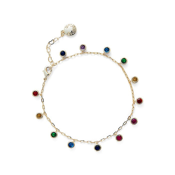 Equilibrium Glam Rox Modern Droplets Gold Plated Bracelet