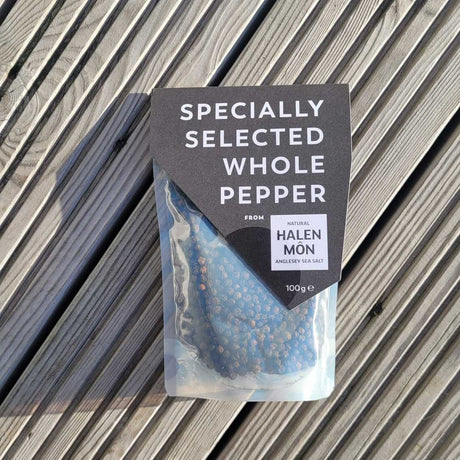 Halen Môn 100g Black Whole Peppercorns
