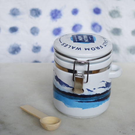 Halen Môn 100g Pure Sea Salt Watercolour Clamp Jar