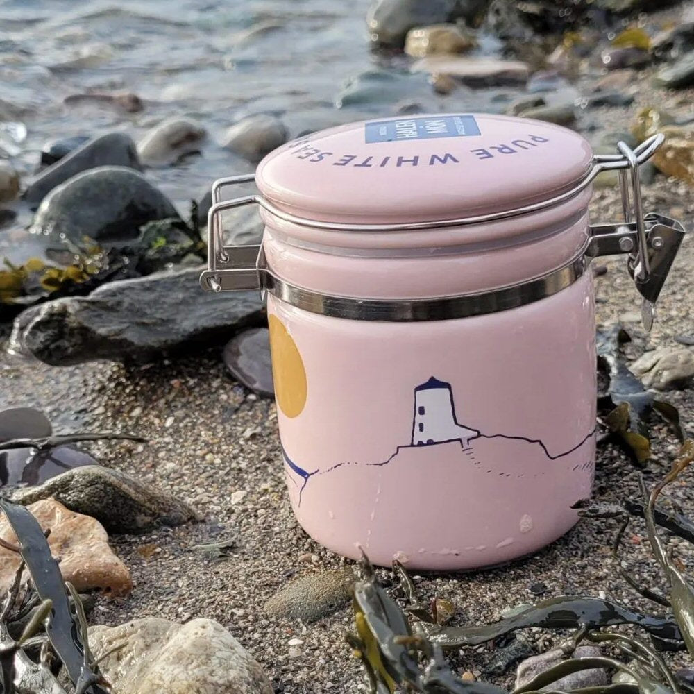 Halen Môn 100g Pink Llanddwyn Ceramic Salt Jar