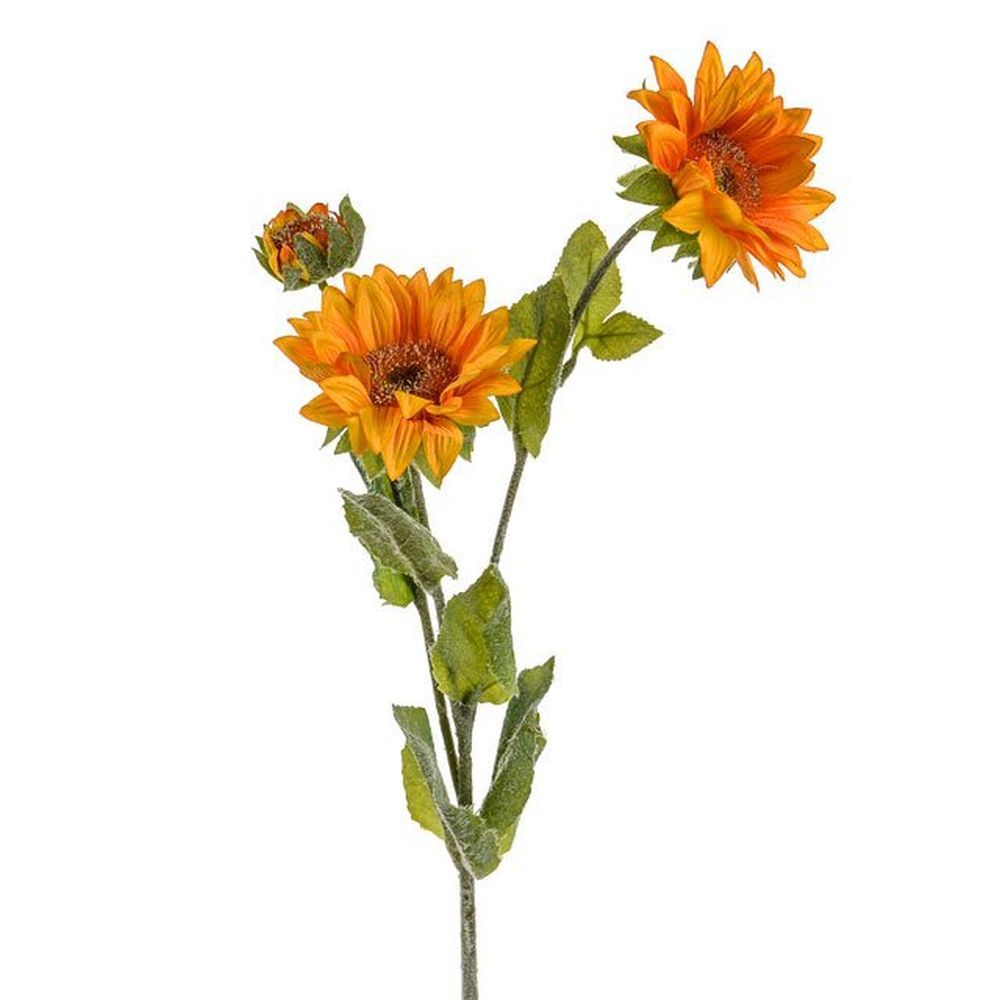 Artificial 64cm Yellow Susan Sunflower Spray