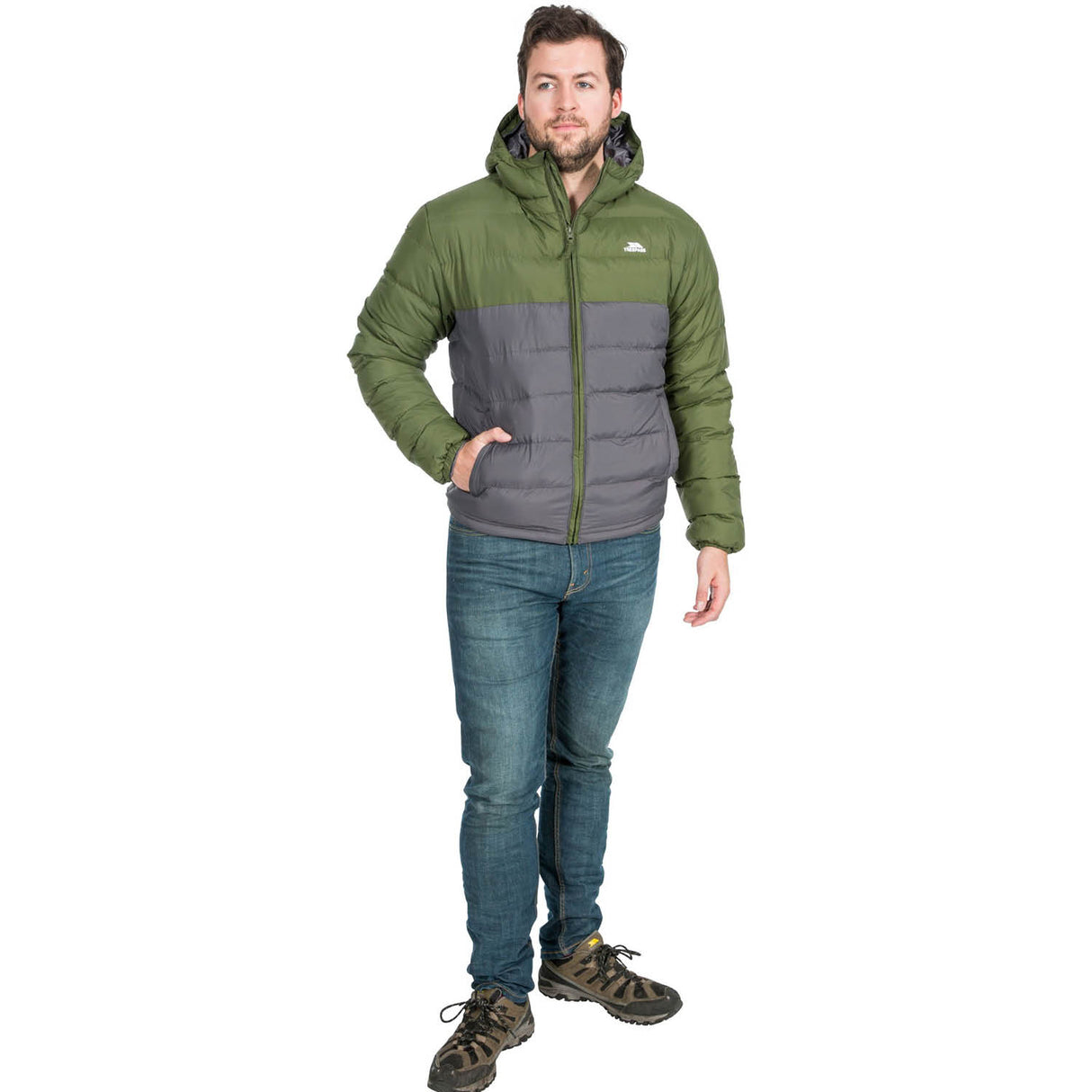 Trespass Moss Green Oskar Padded Water Resistant Jacket - X Large