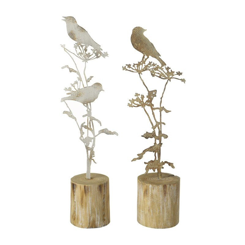 Heaven Sends 35cm Metal Tree with Bird on Top (Choice of 2)