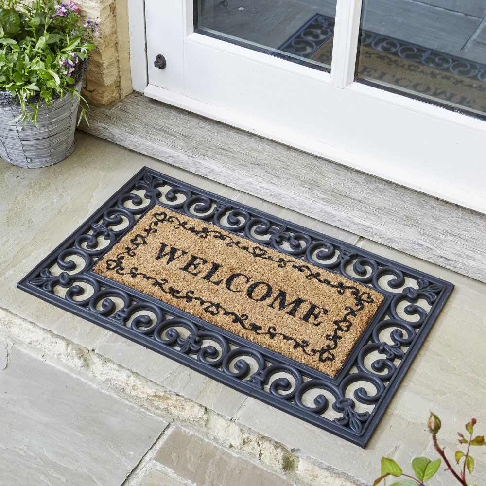 Outside In 53cm Welcome Coir Doormat Insert