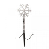 Three Kings 8 Warm White LED Snow Décor Stakes
