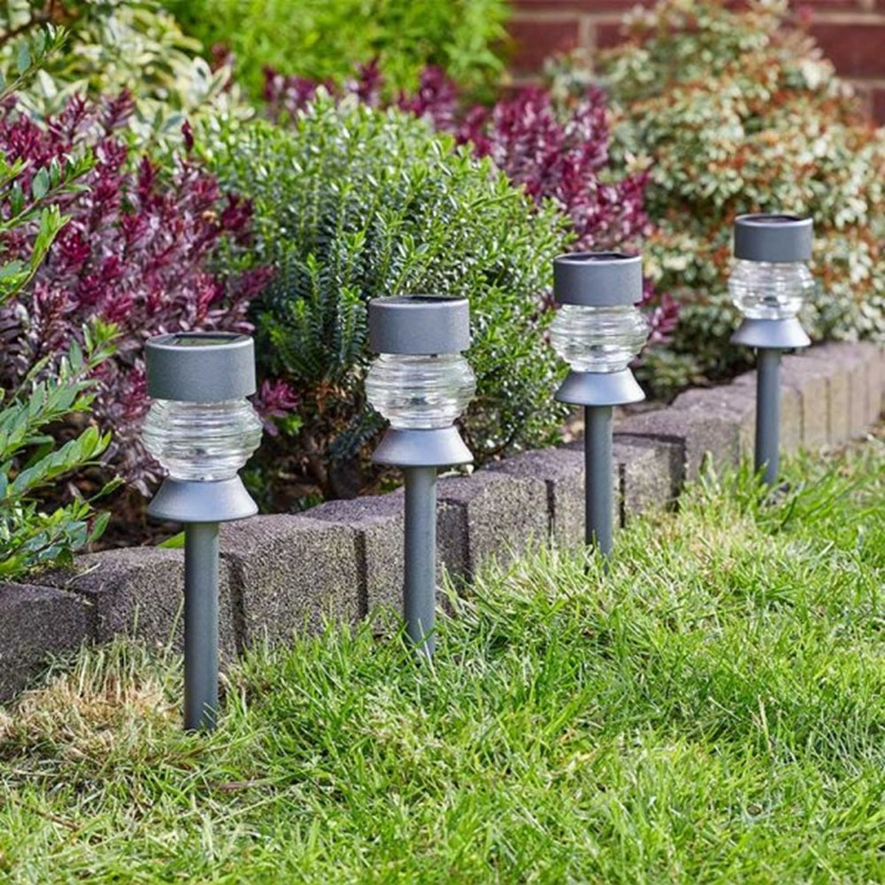 Smart Solar Crystal 365 Solar LED Stake Light, 4 pack