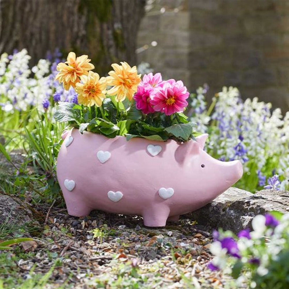 Smart Garden 34cm Pink Piggy Planter