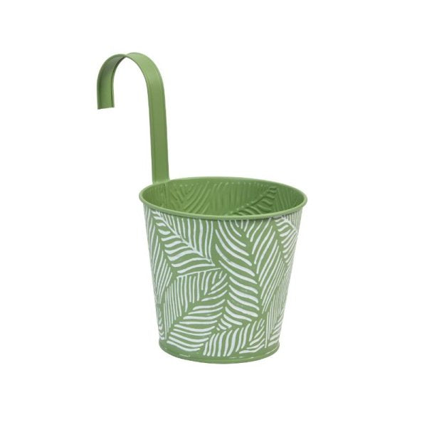 Smart Garden 6" / 15cm Fence & Balcony Metal Hanging Pot Fern Sage