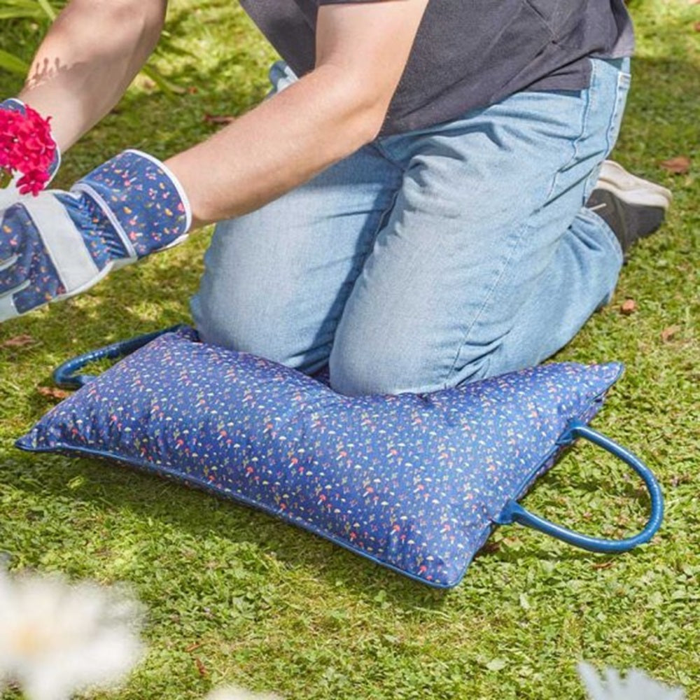 Briers 57cm Garden Kneeler Pillow- Shrooms Pattern